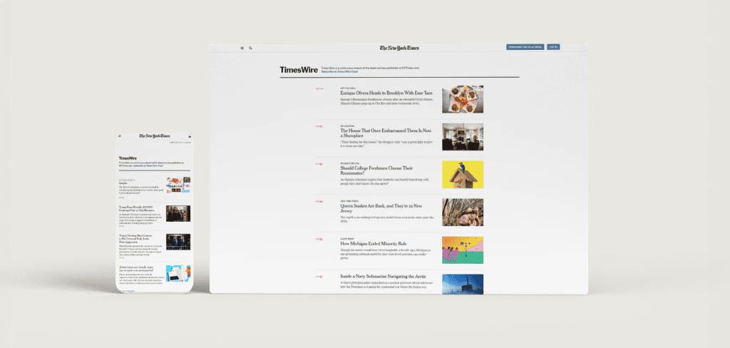 Ny Times Wire Responsive Web Design